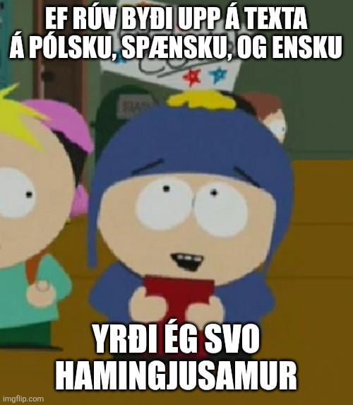 Væri það of erfitt?