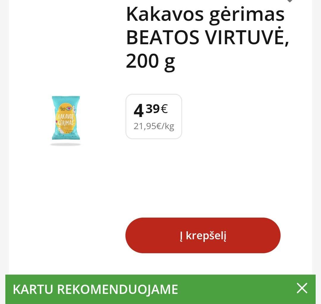 Puikios naujos kainos