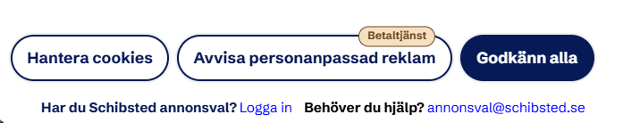 Aftonbladet, betala för att avvisa cookies?