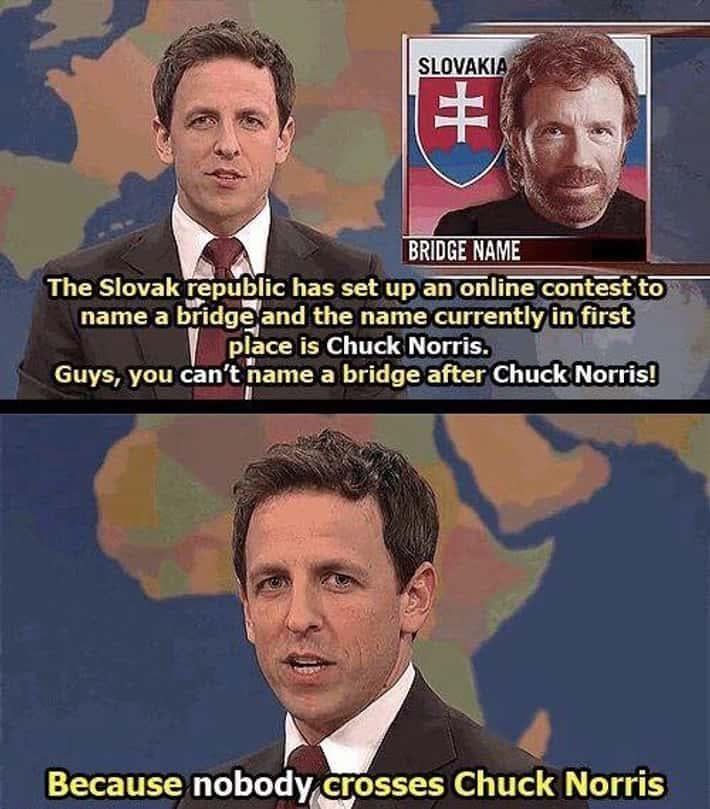 Pretty good Chuck Norris joke I have to say