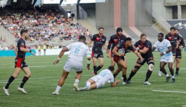 Les tribunes VIP de LOU Rugby – Montpellier. Le héros, c’est le LOU !