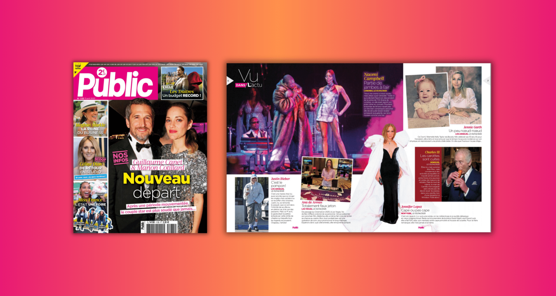 Guillaume Canet & Marion Cotillard : nouveau départ après une période mouvementée...  Plus d’infos dans le magazine Public de cette semaine !