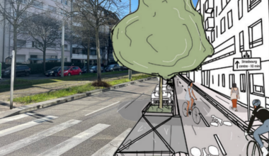 une piste cyclable de 4 km va relier le centre de Strasbourg au Baggersee !