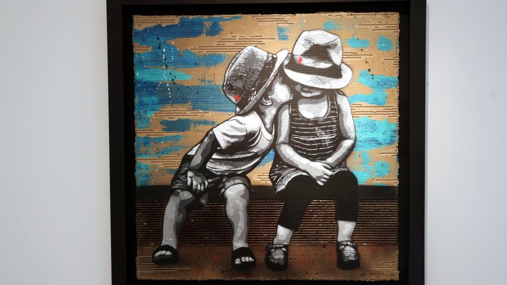 "Kiss" de Jef Aérosol à la galerie David Pluskwa jusqu’au 26 avril.