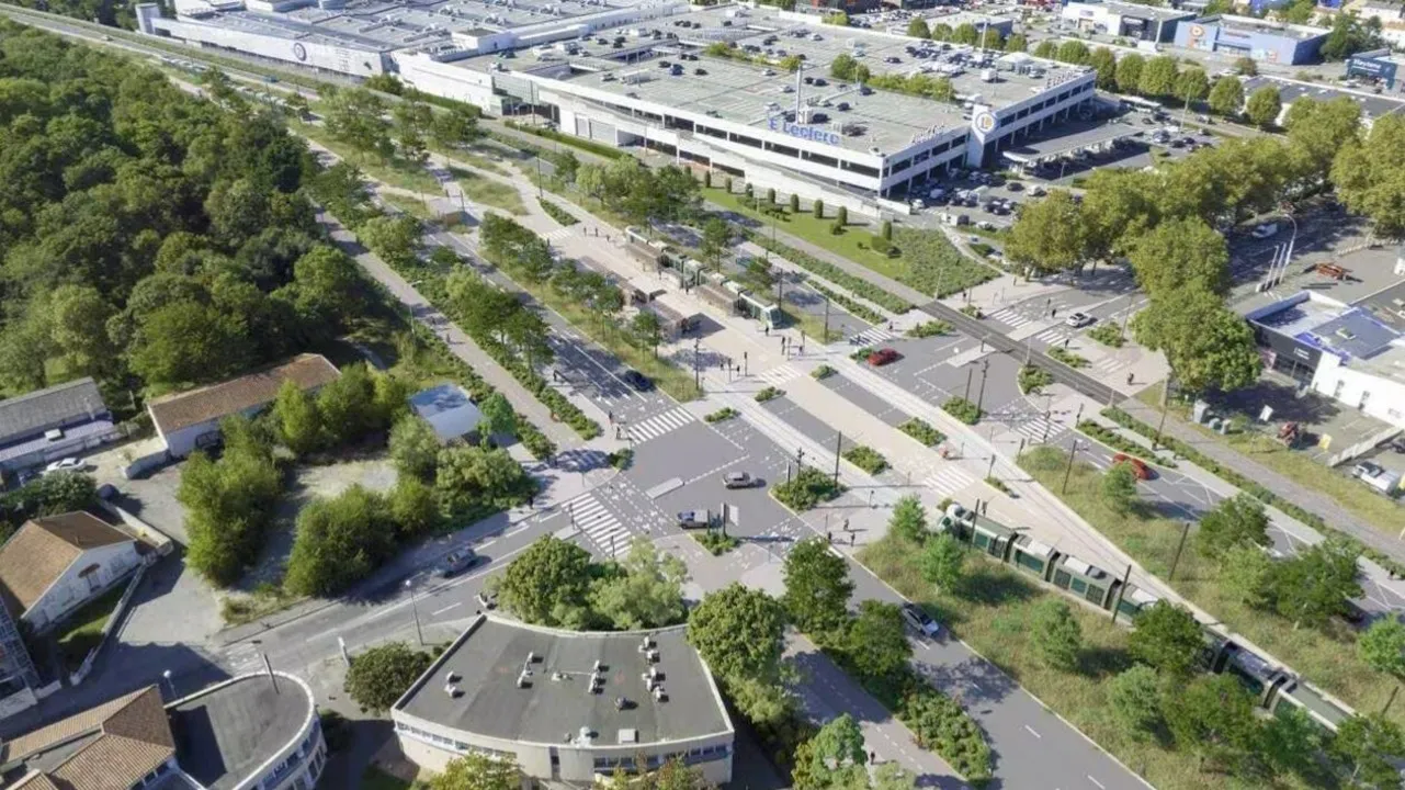 l'autopont de la route de Pornic démoli ce mardi 8 avril, perturbations à prévoir
