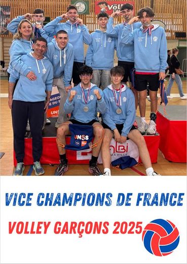 Les garçons vice-champions de France UNSS.