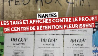 de nombreux tags et affiches contre le projet de CRA
