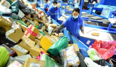 la crainte d’une déferlante de petits colis chinois en Europe