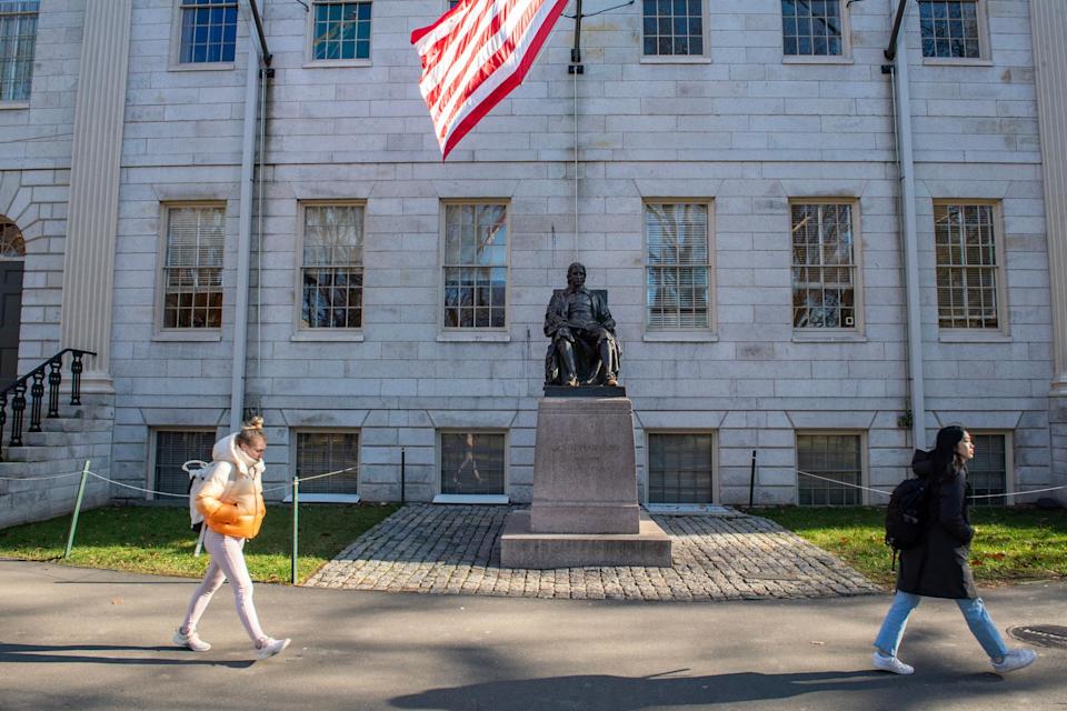 À l’université de Harvard à Cambridge, dans le Massachusetts, en décembre 2023.
