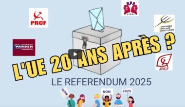 L'Union Européenne 20 ans après le 29 mai 2005 : le referendum 2025 ? la table ronde en vidéo [PRCF PARDEM FIERS DPC JRCF]