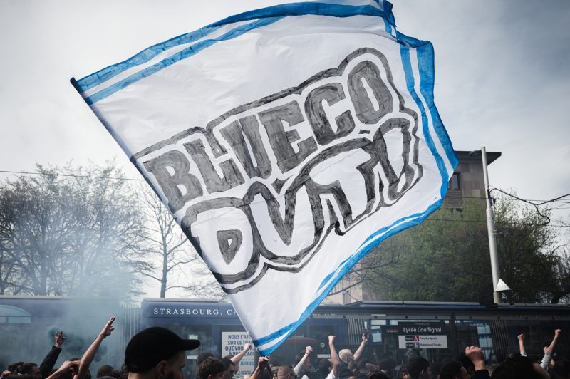 Marche Ultra Boys 90 contre BlueCo Ultras Racing Club de Strasbourg Football