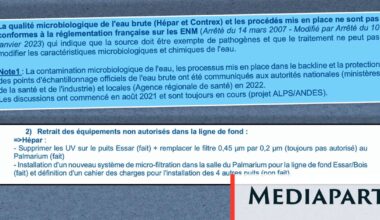 Scandale des eaux minérales : une note interne montre comment Nestlé a fraudé et menti - Mediapart