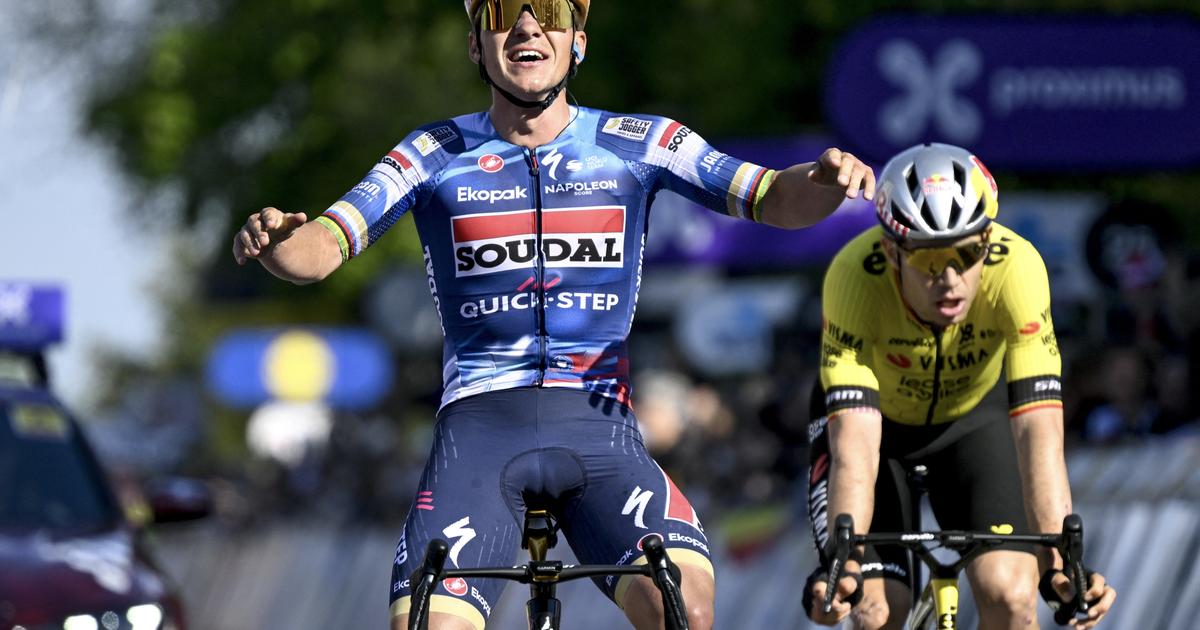nouvelle désillusion pour Van Aert, devancé au sprint par Evenepoel sur la Flèche brabançonne
