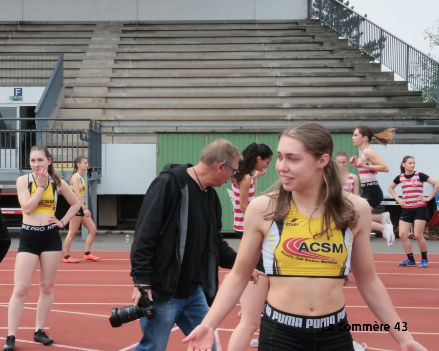 Meeting d’athlé à Saint-Etienne : une Monistrolienne réalise le meilleur temps français de la saison