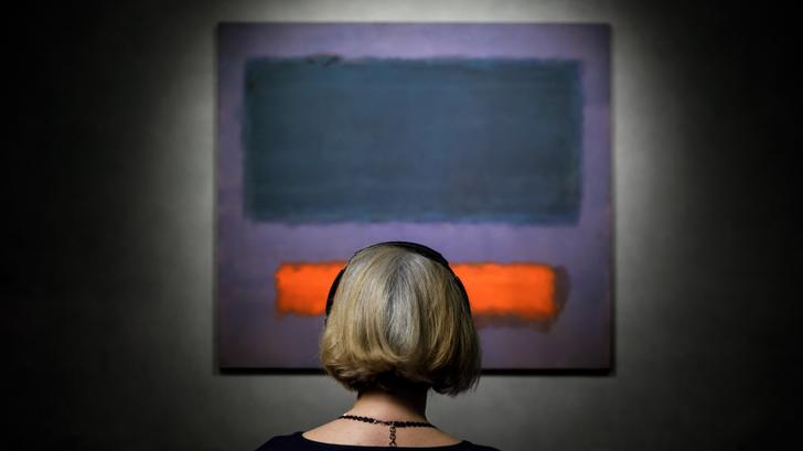 Le tableau Grey,Orange on Maroon no 8 de Mark Rothko. 