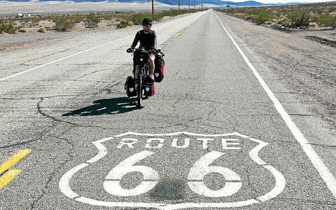 Pierre Blivet, pour rejoindre Las Vegas puis l’Utah, a emprunté la Route 66, connue dans le monde entier.