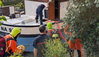 L’eau monte dans une péniche du centre-ville de Rennes : les pompiers interviennent [En images]