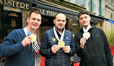 « C’est tellement grisant, on y prend goût ! » : ces trois serveurs du bar Le Finistère à Quimper ont bouclé le marathon de Paris