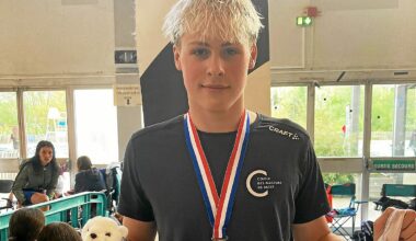 Les promesses en or du nageur brestois Jules Loarer lors des championnats de France juniors à Rennes
