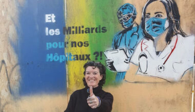 une artiste lyonnaise rend hommage aux soignants