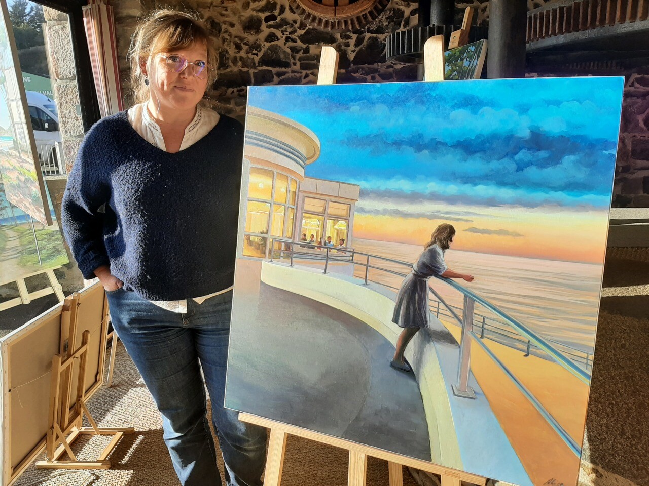 Alice Roy, l’artiste qui tire le portrait de Pléneuf-Val-André mieux que personne