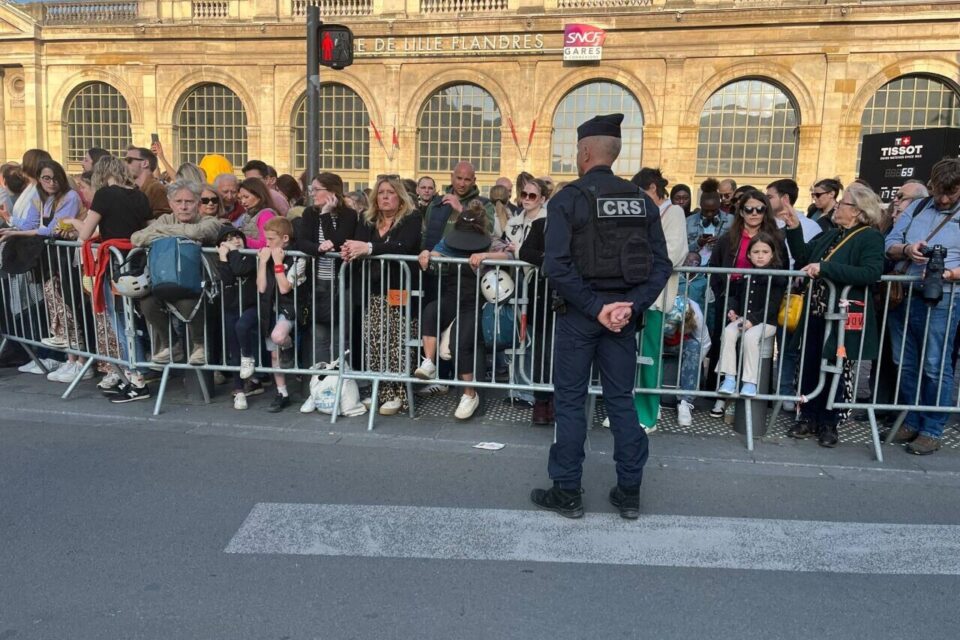 Les CRS, policiers nationaux, municipaux et agents de sécurité privés ont assuré la sécurisation de la grande parade de lille3000, le 26 avril.