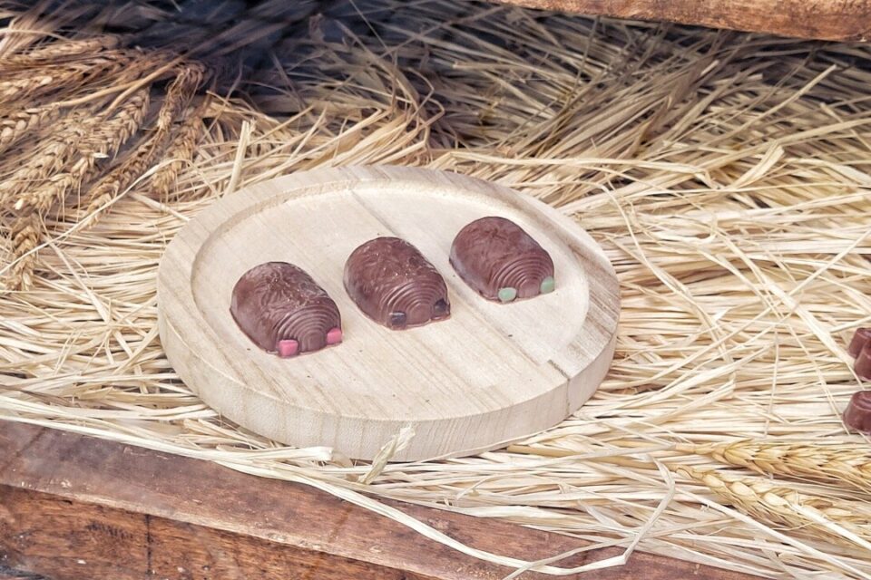 Dispo toute l’année, les mini chocolatines de Line Choc (rue de la Trinité)