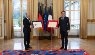 Déjeuner de travail avec le Chancelier de la République fédérale d’Allemagne, Olaf Scholz.
