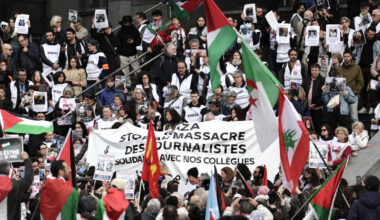 À Marseille et Paris, plusieurs centaines de manifestants en soutien aux journalistes tués à Gaza