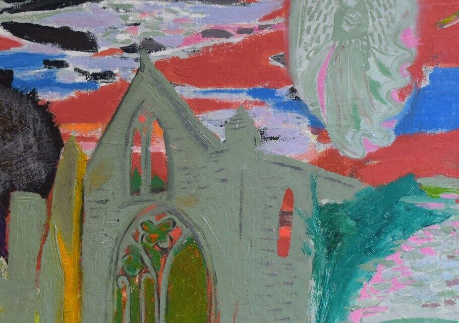 L'abbaye de Beauport peinte par Denise Margoni.