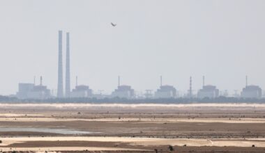 La centrale nucléaire de Zaporijjia, dans le sud de l'Ukraine, le 7 juillet 2023
