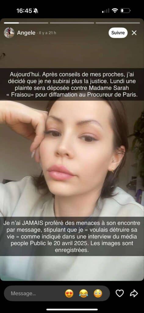 Angèle Salentino : Elle décide de porter plainte contre Sarah Fraisou