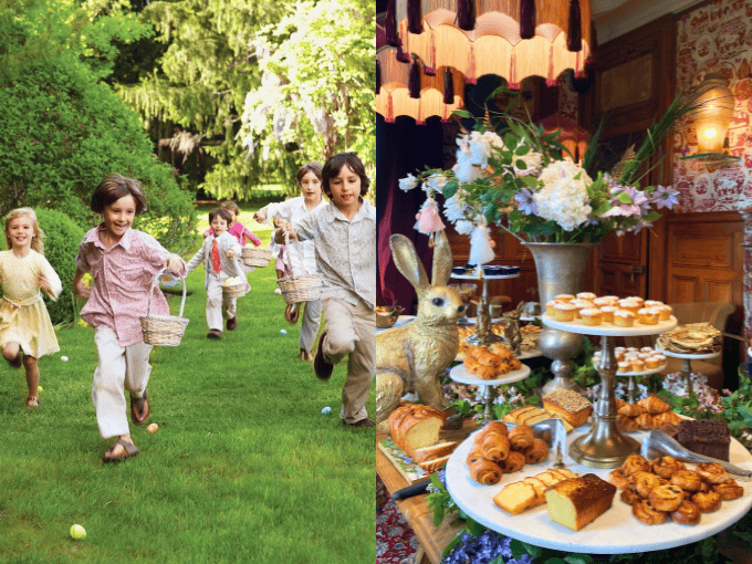 Brunch et chasse aux oeufs au Château de Maubreuil