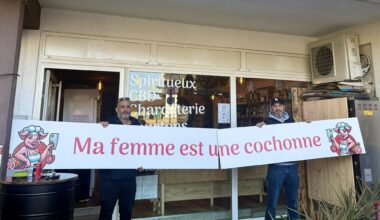 Ils avaient baptisé leur épicerie fine "Ma femme est une cochonne", la Ville de Cannes leur demande de retirer l’enseigne