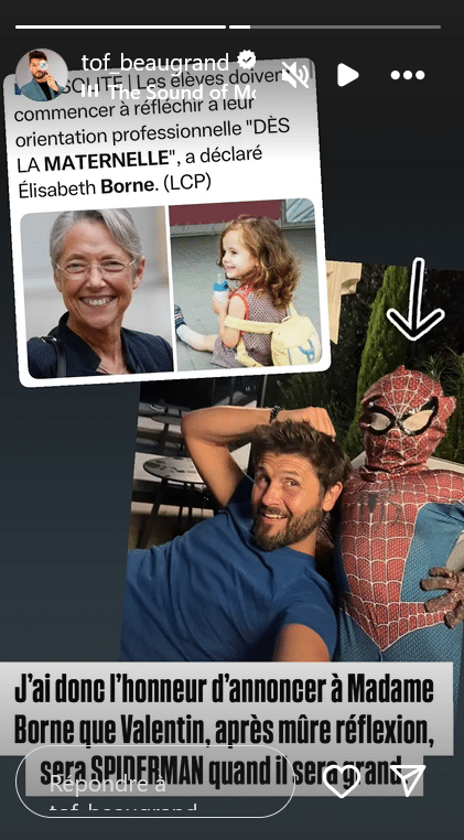 Christophe Beaugrand et son fils Valentin se moquent d’Élisabeth Borne et de sa dernière déclaration