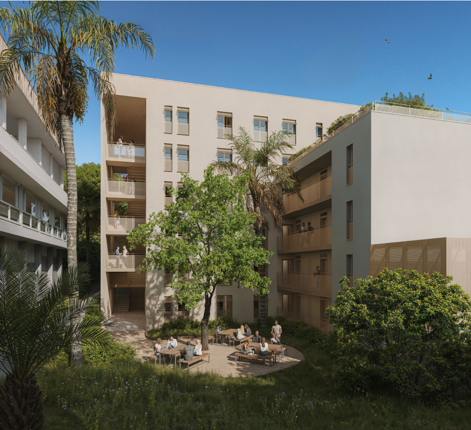 76 logements, une salle de sport, un foyer: voici la résidence étudiante attendue en septembre 2026 à côté de la fac de droit de Nice