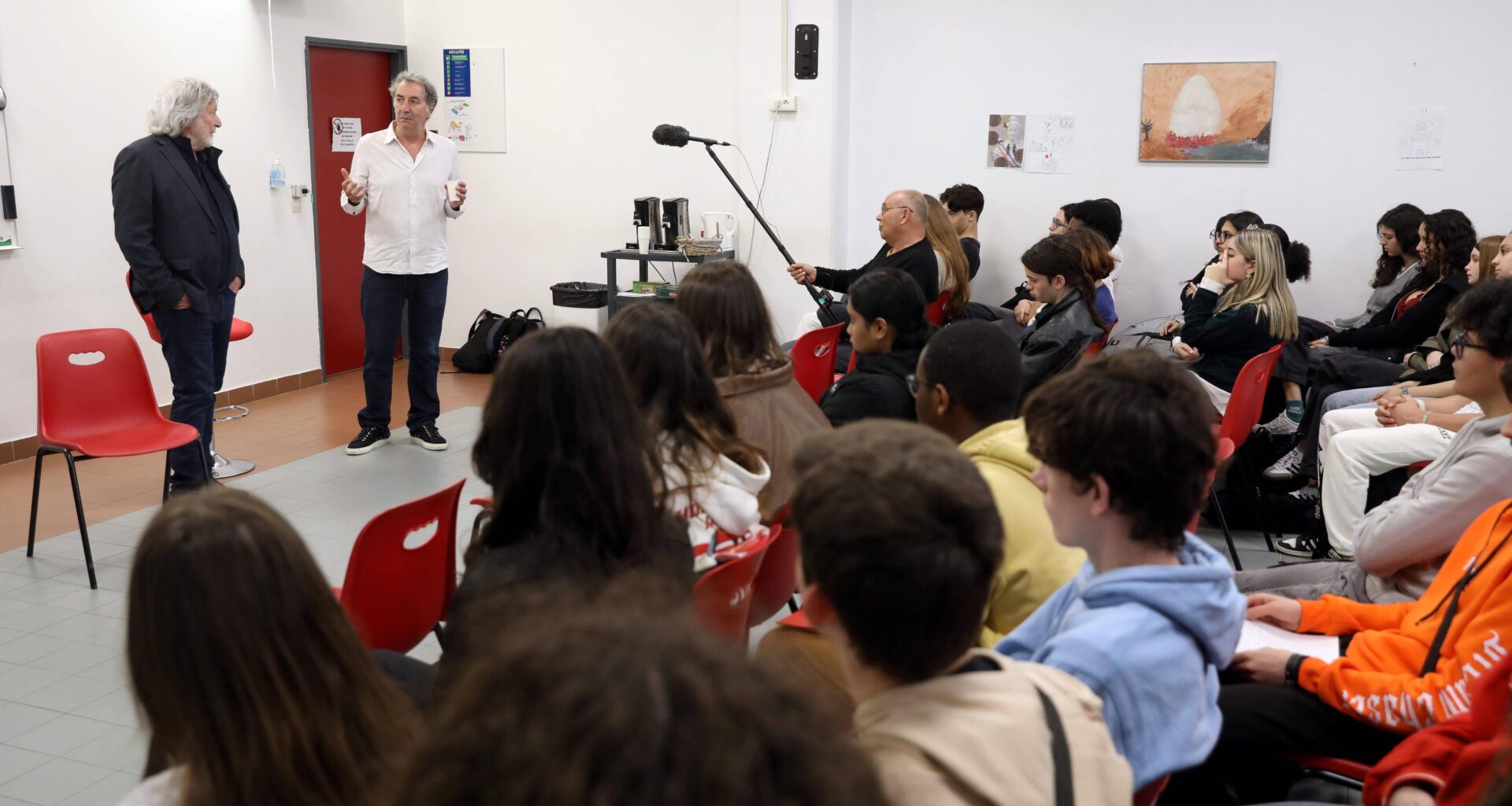 François Morel était l’invité de prestige du lycée Guillaume-Apollinaire de Nice ce jeudi 24 avril