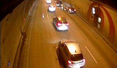 Collision entre trois véhicules dans un tunnel sur l’A8