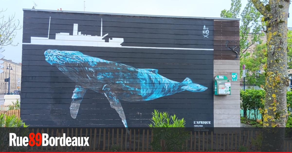 La fresque commémorant le naufrage du paquebot "L'Afrique" dégradée à Bordeaux