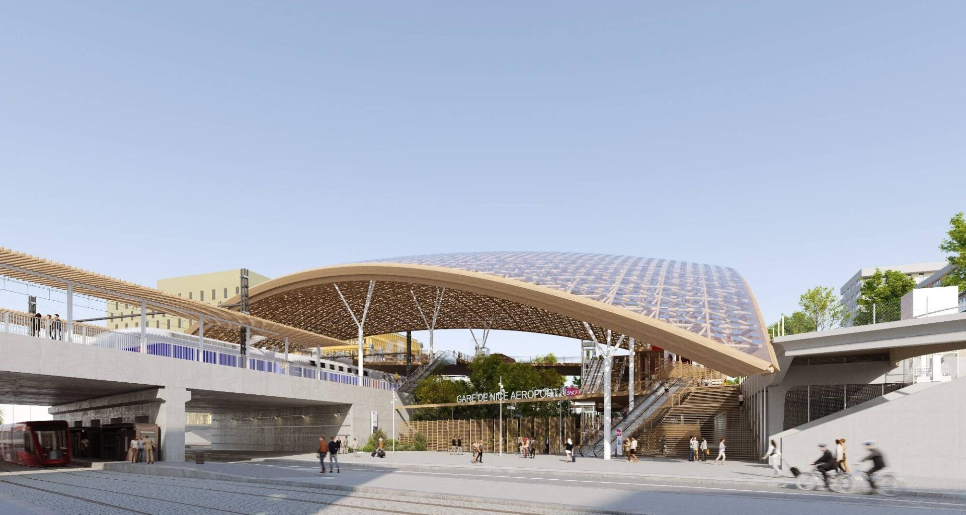 Ce que l'on sait de la future gare multimodale qui accueillera la nouvelle ligne de TGV dans le quartier Grand-Arénas à Nice