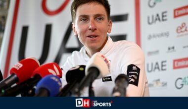 Tadej Pogacar prend la défense de Wout van Aert : "Il ne doit pas se prendre la tête avec sa petite erreur de mercredi"