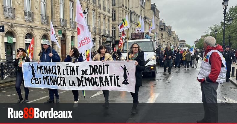 400 manifestants à Bordeaux pour défendre l’État de droit face aux "attaques" du Rassemblement national