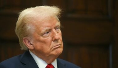 Le président américain Donald Trump à la Maison Blanche, le 21 janvier 2025 à Washington