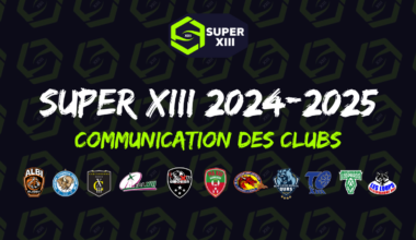 Super XIII - On note la communication des clubs de Super XIII - Rugby à XIII