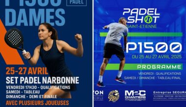 Où suivre les demi-finales des P1500 PadelShot Saint-Étienne et Set Padel Narbonne ?