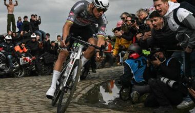 Paris - Roubaix. Le parquet de Lille ouvre une enquête après le jet de bidon sur van der Poel .
