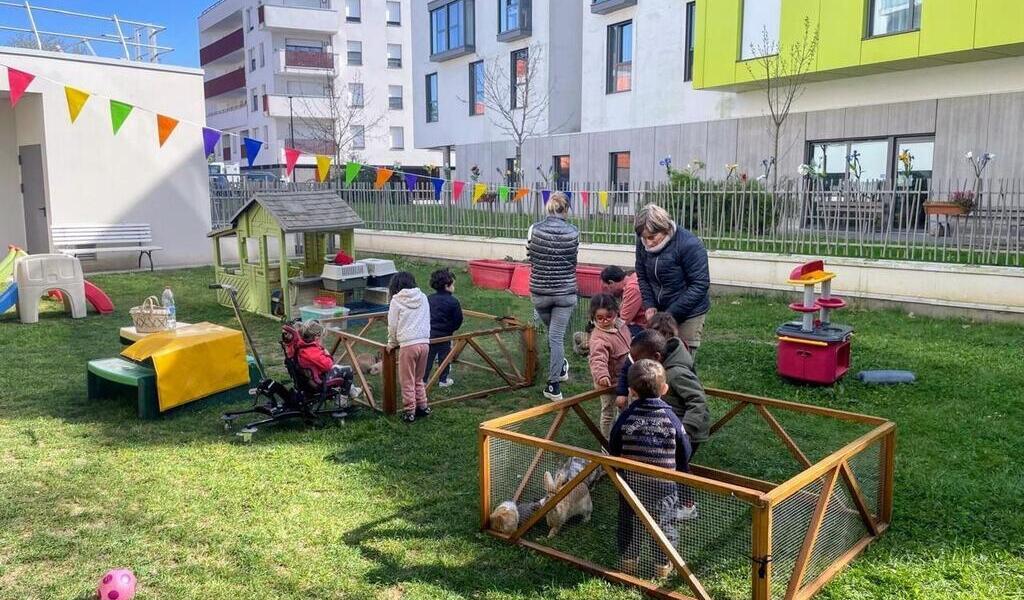 Les animaux de la ferme invités à la crèche Berlingot