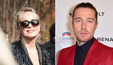 Sharon Stone dévoile en personne et en vidéo le cadeau unique au monde de Julien Doré