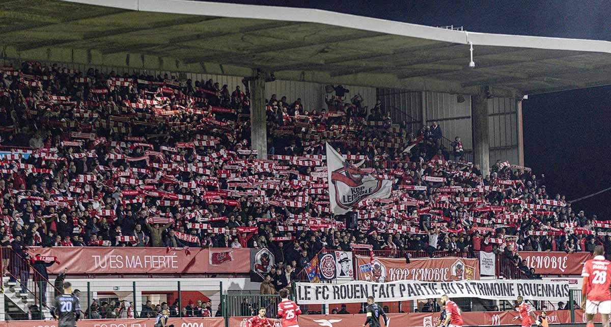un supporter du FC Rouen en garde à vue