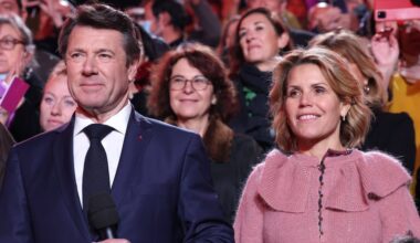 Christian Estrosi et sa femme, la journaliste Laura Tenoudji. © SYSPEO/SIPA